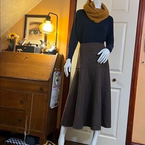 OGL FuzzLuxe Flared Maxi Skirt NWT